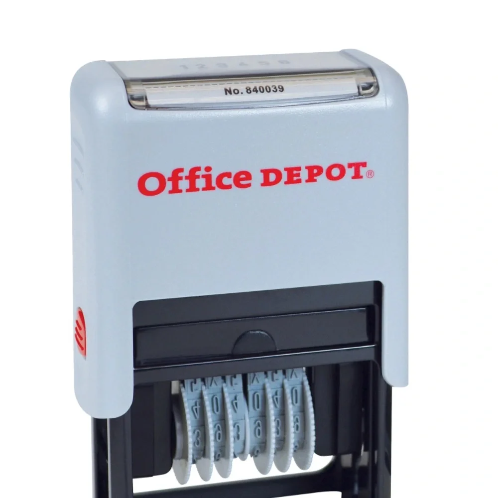 Office Depot® Brand Self-Inking Numberer, Black
